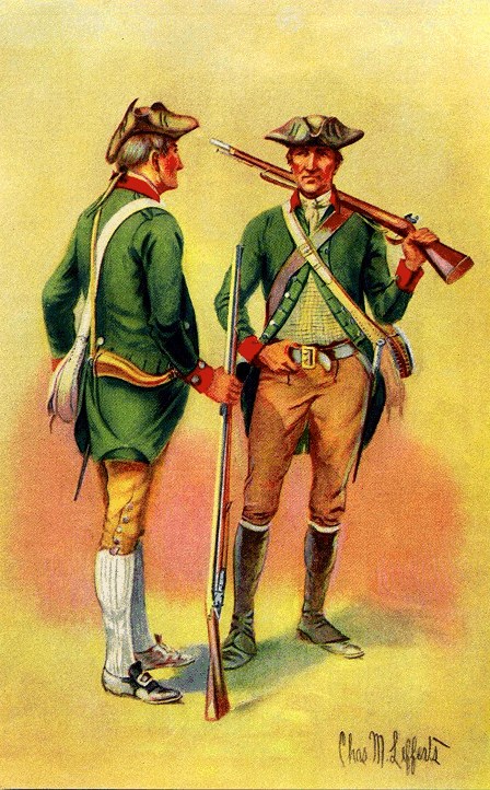colonial uniforms revolutionary war